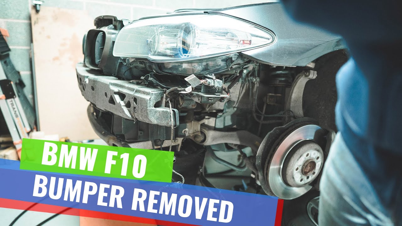 Как снять передний бампер BMW F10/F11