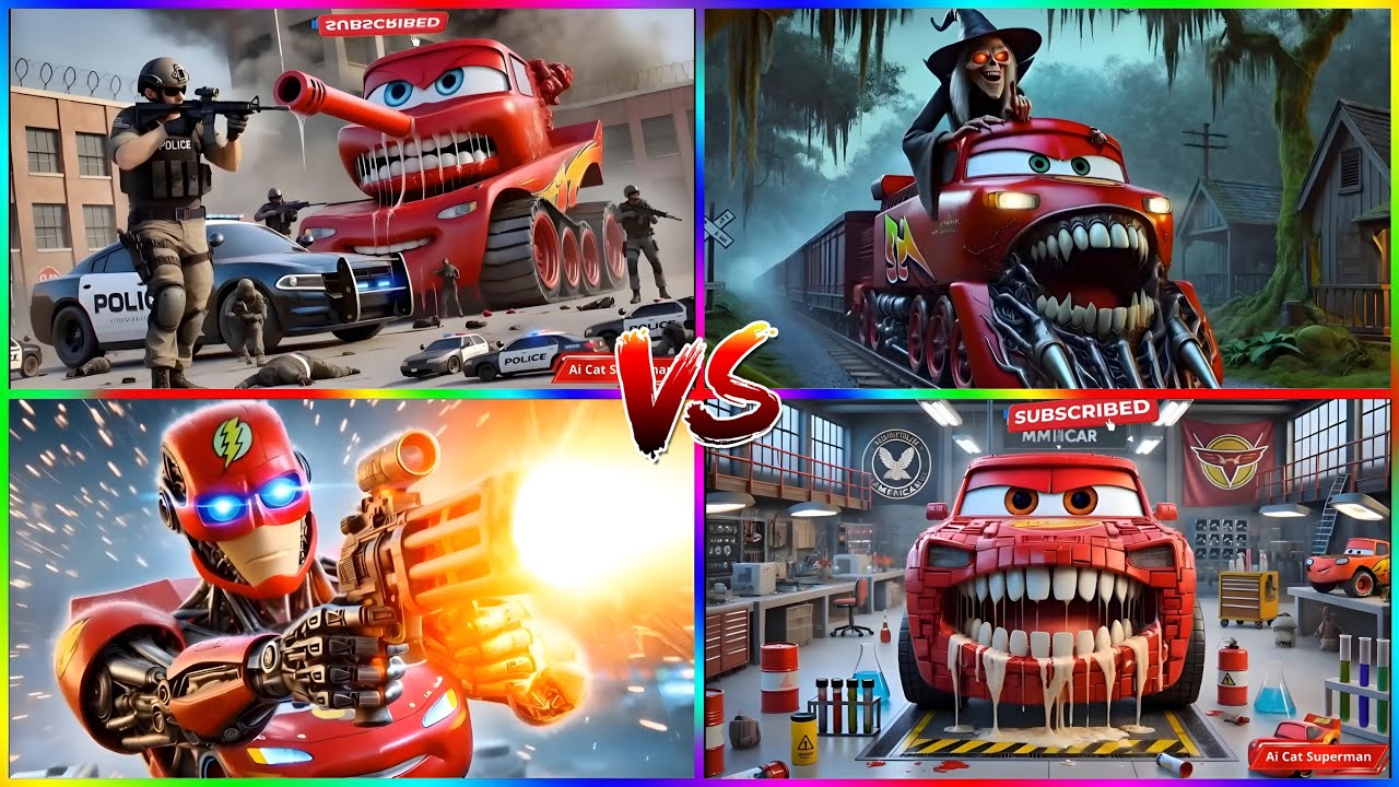 Mega Cars Fight✨🎵 CoffinDance Song 