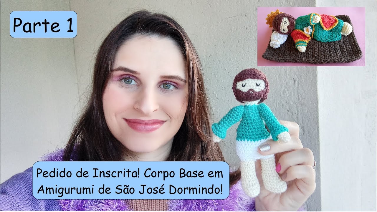 Aprenda Crochê: São José Dormindo em Amigurumi - Corpo Base! - Aula 1