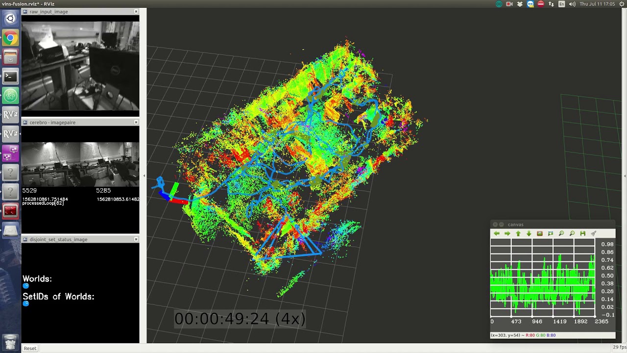 teach repeat mapping demo with VINS FUsion + Cerebro
