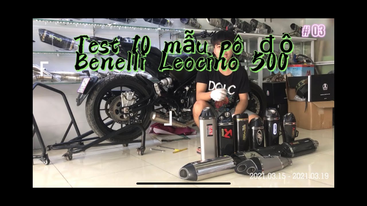 Benelli Leoncino 500 | Test 10 Mẫu Pô Lên Xe Âm Thanh Cực Phê | AE Cùng Nghe Xem Pô Nào Hay Nhất Nhé
