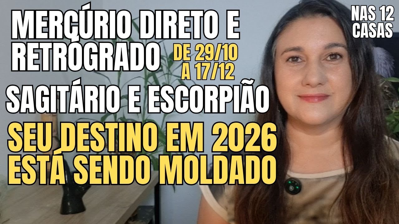 Mercúrio Retrógrado em Sagitário e Escorpião : Seu destino em 2026 está sendo moldado