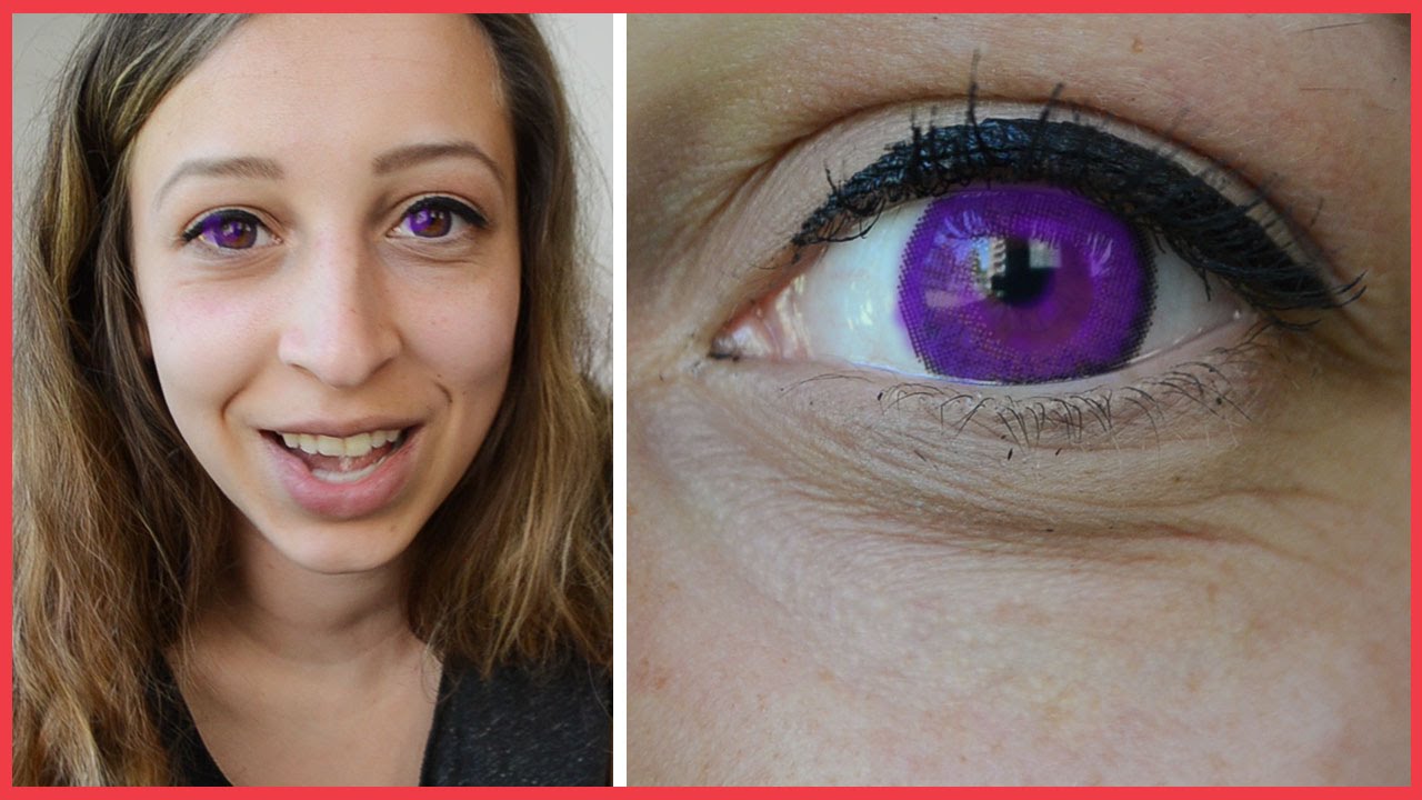 Paarse kleurlenzen indoen ( FAIL ) || Hoe dan?! #2