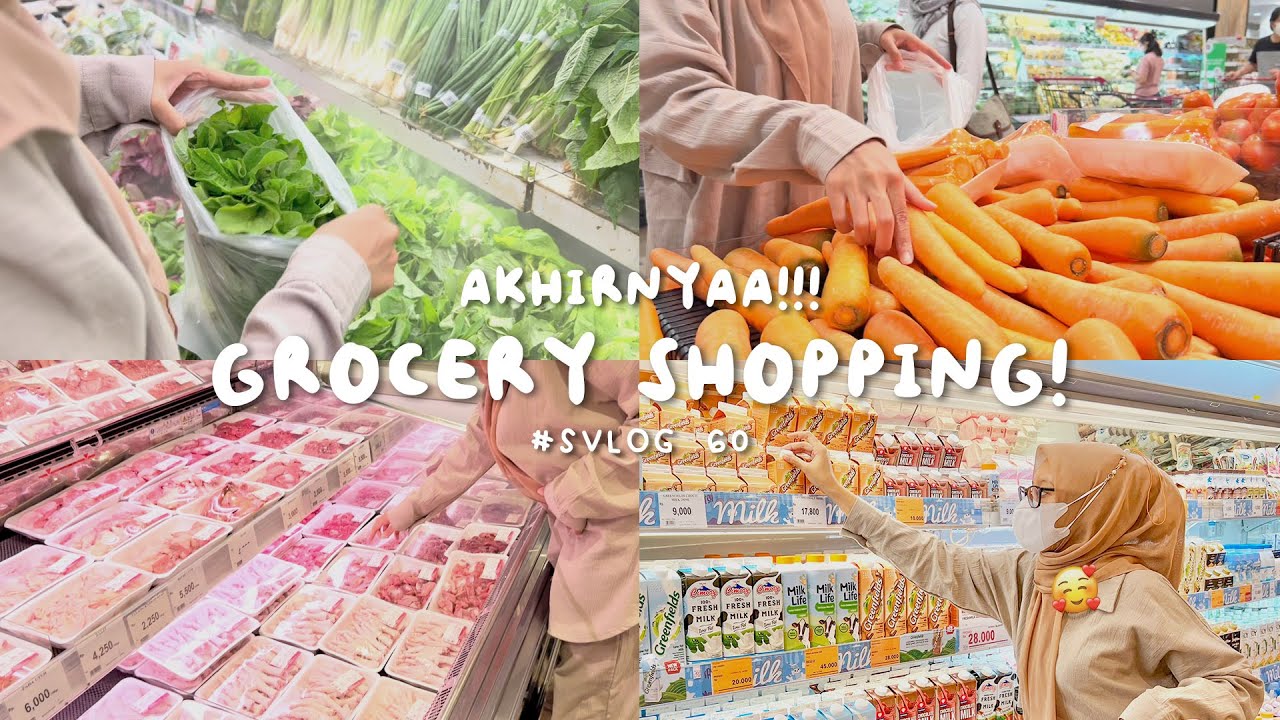 #SVLOG 60 : AKHIRNYAAA!! GROCERY SHOPPING!!! | Seviq Febinita