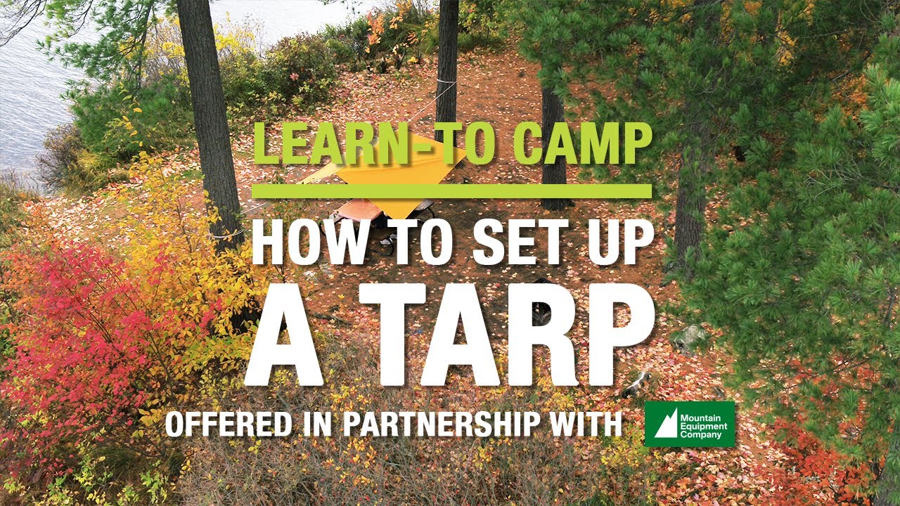 How to set up a tarp