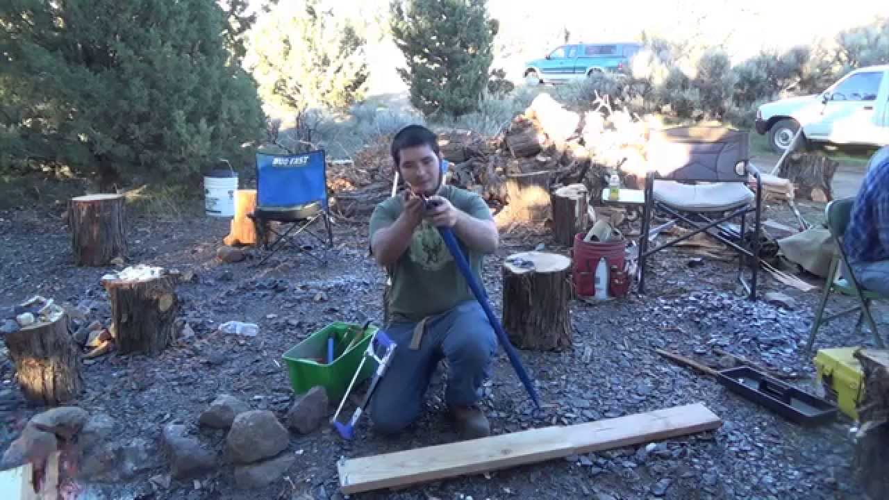 Building a 40 Pound Furniture Grade PVC Bow Over the Fire at Glass Buttes