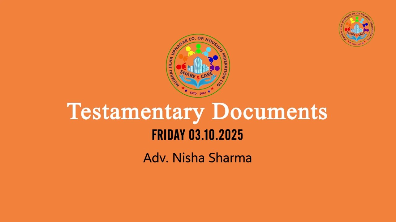 Testamentary Documents Adv. Nisha Sharma