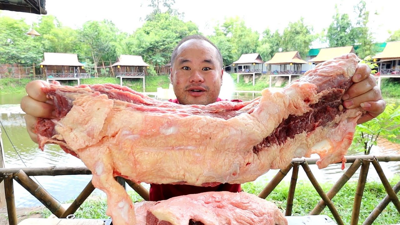 เสือร้องไห้กับสองเมนูเด็ดปี้งหอมๆก้อยแบบลาวๆ😋👍ເສືອຮ້ອງໄຫ້ໄຫມໆຍຳຄຳໃດມັນແຕກຍູ່ໄນປາກແຊບສຸດ👌💯