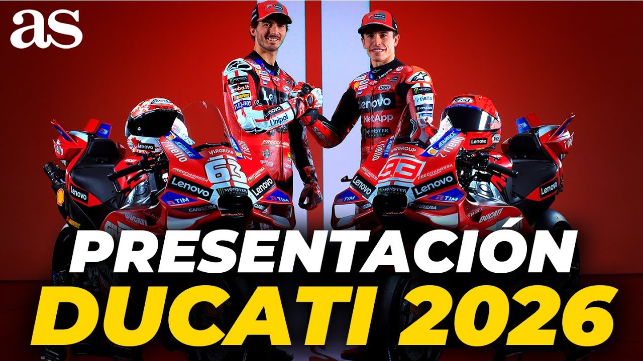 PRESENTACI&Oacute;N de la DUCATI DESMOSEDICI GP26: la MOTO de MARC M&Aacute;RQUEZ para 2026