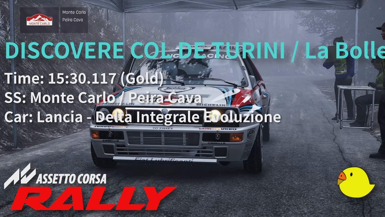 #AssettoCorsaRally / DISCOVERE COL DE TURINI / La Bollene with Snow