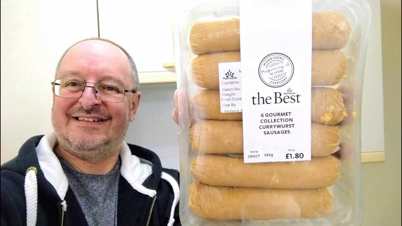 Morrisons The Best Gourmet Collection Currywurst Sausages ~ Sausage Sandwich ~ Food Review