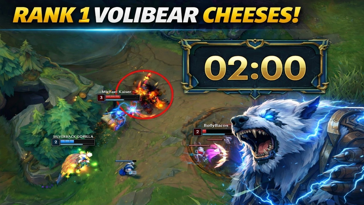 Rank 1 Volibear Cheeses an “Unwinnable” Jungle Matchup