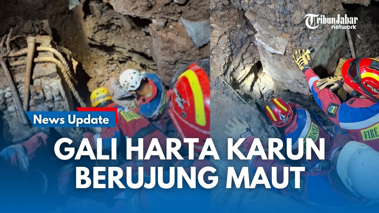 TRAGIS !!! Dua Warga Bandung Meninggal Dunia Tertimbun Beton Saat Gali Tanah Cari Harta Karun