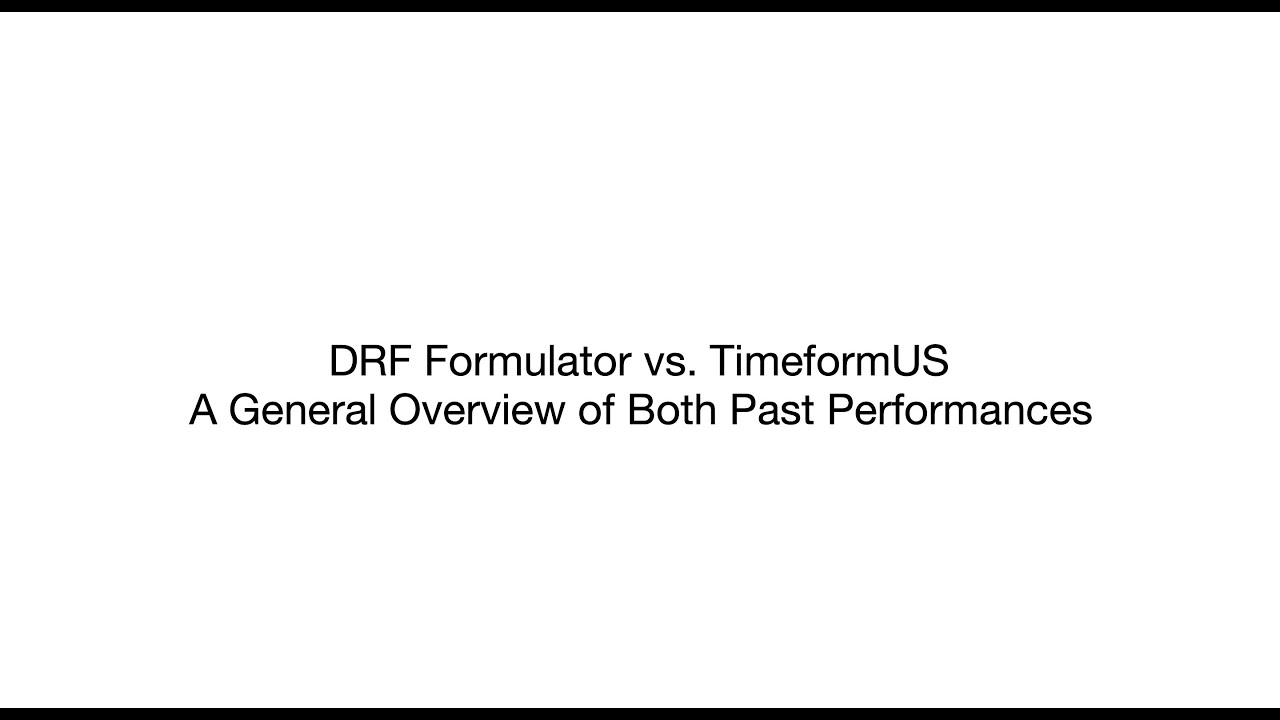 Comparing DRF Formulator and TimeformUS - Which past performances work better?