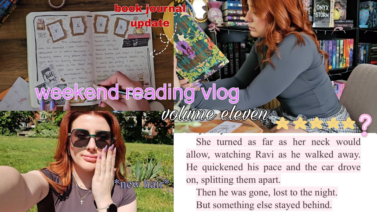 READING VLOG - book journaling, cosy reads, picnic  dates 📅 ☀️📖
