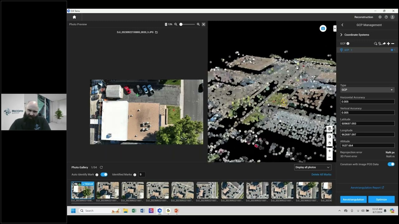 Обработка фотограмметрии с помощью DJI Terra