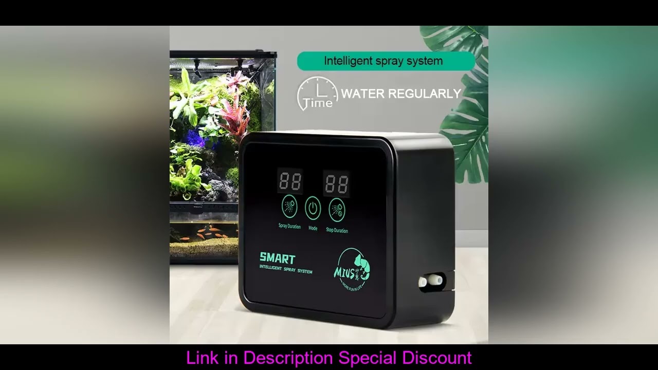 Intelligent Reptile Fogger Terrariums Humidifier Electronic Timer Automatic Mist Rainforest Spray Sy