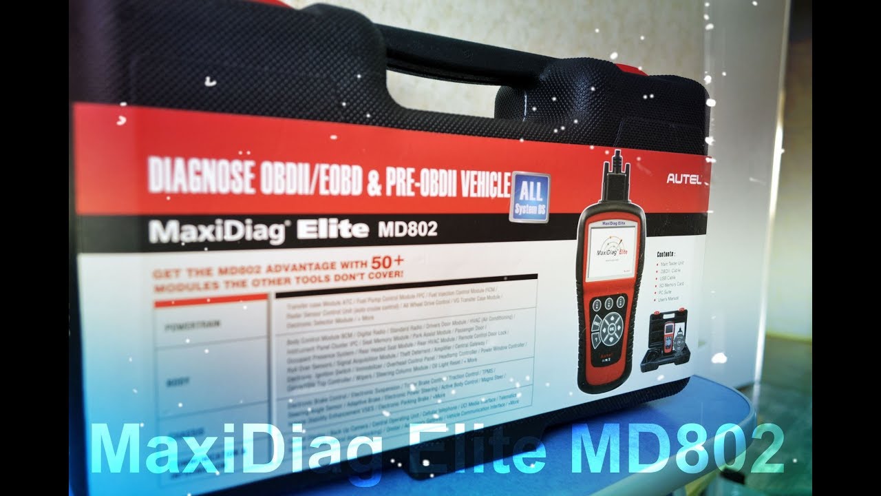 ОБЗОРAutel Maxidiag Elite MD802