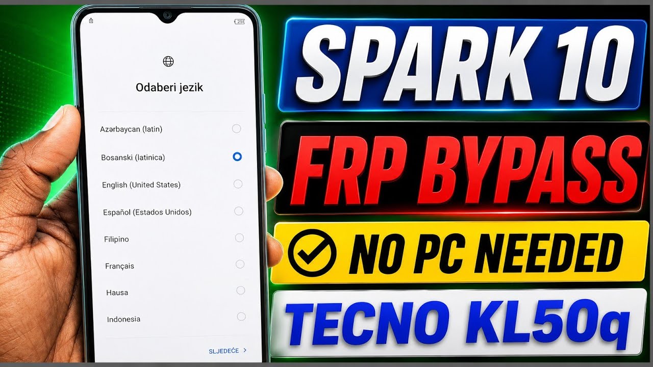 All Tecno Spark 10 Series FRP Bypass &mdash; Google Account Unlock Without PC 2025 Update