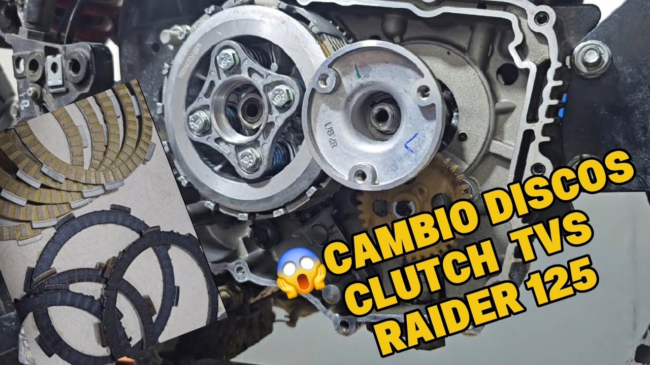 🔴Como Cambiar Discos Clutch Tvs Raider 125 