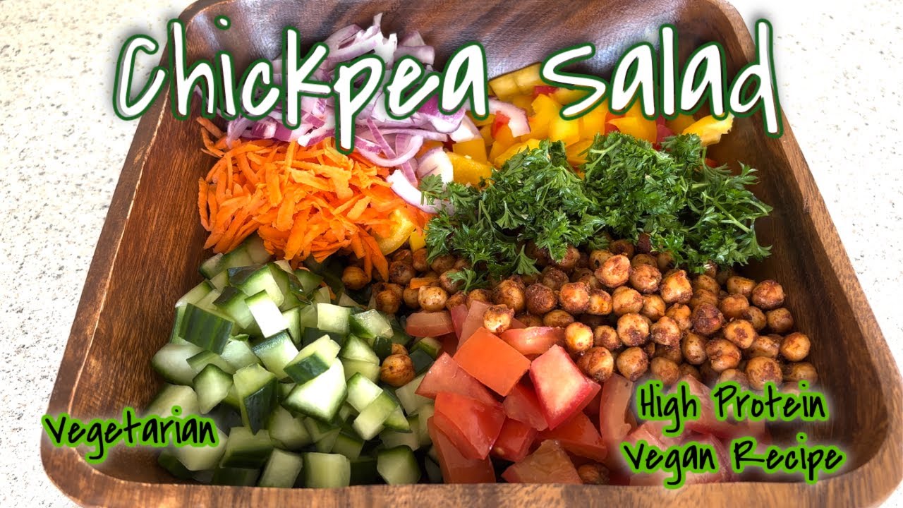 High Protein Vegan Chickpea Salad- you should make!