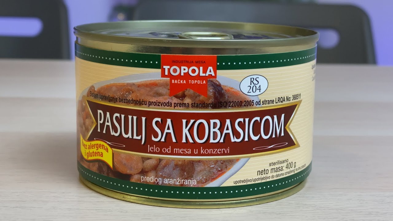 TOPOLA GOTOVA JELA - PASULJ SA KOBASICOM