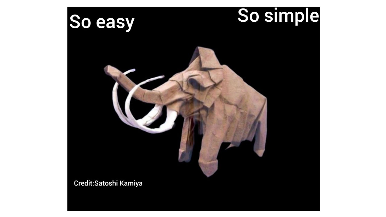 How to make paper Elephant with easy method for beginners