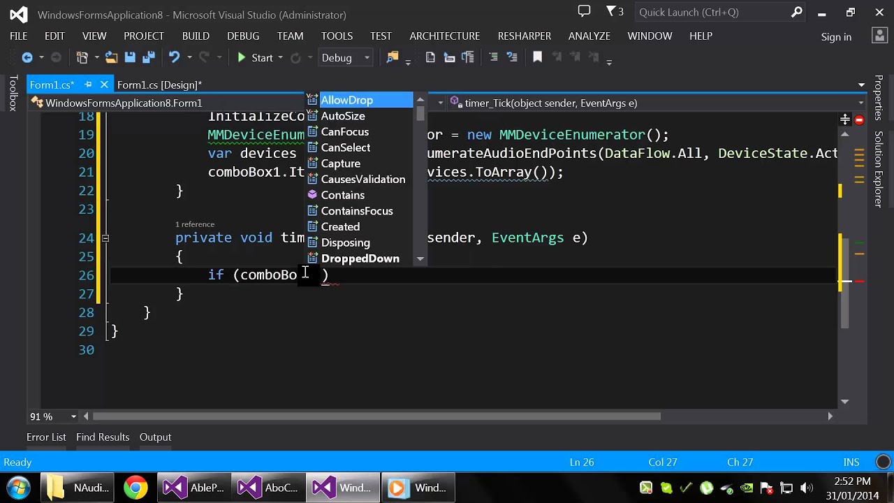 NAudio - C# Show Device master peak in realtime