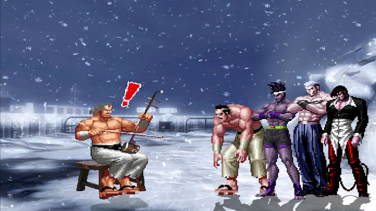 [KOF Mugen] Oldmon vs KOF Bosses Team
