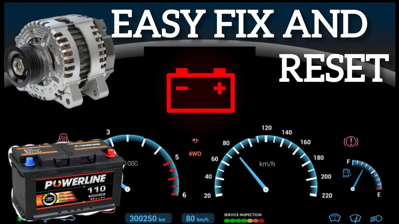 How to Fix Battery warning light comes ON, on car's dashboard#carmaintenance