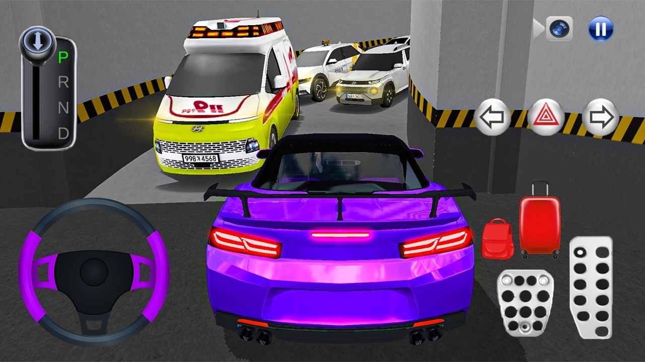 🚘New Purple Camaro car Stuck in Parking Garage🚗 - 3D Driving Class Game - Сar Game