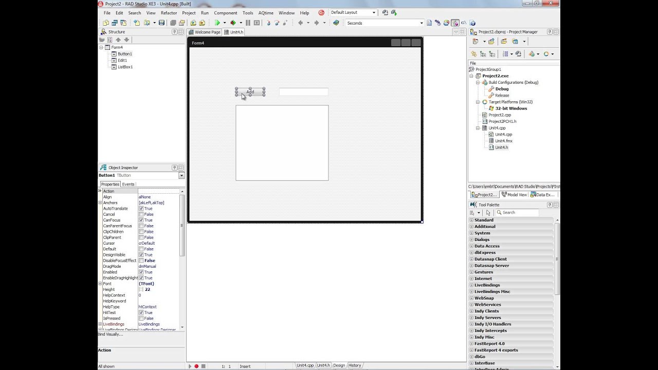 January 1, 2013 - Your first C++ FireMonkey Application for Win32, Win64 and OSX