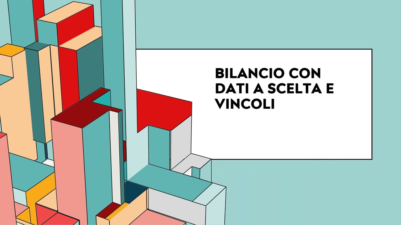 BILANCIO CON DATI A SCELTA E VINCOLI