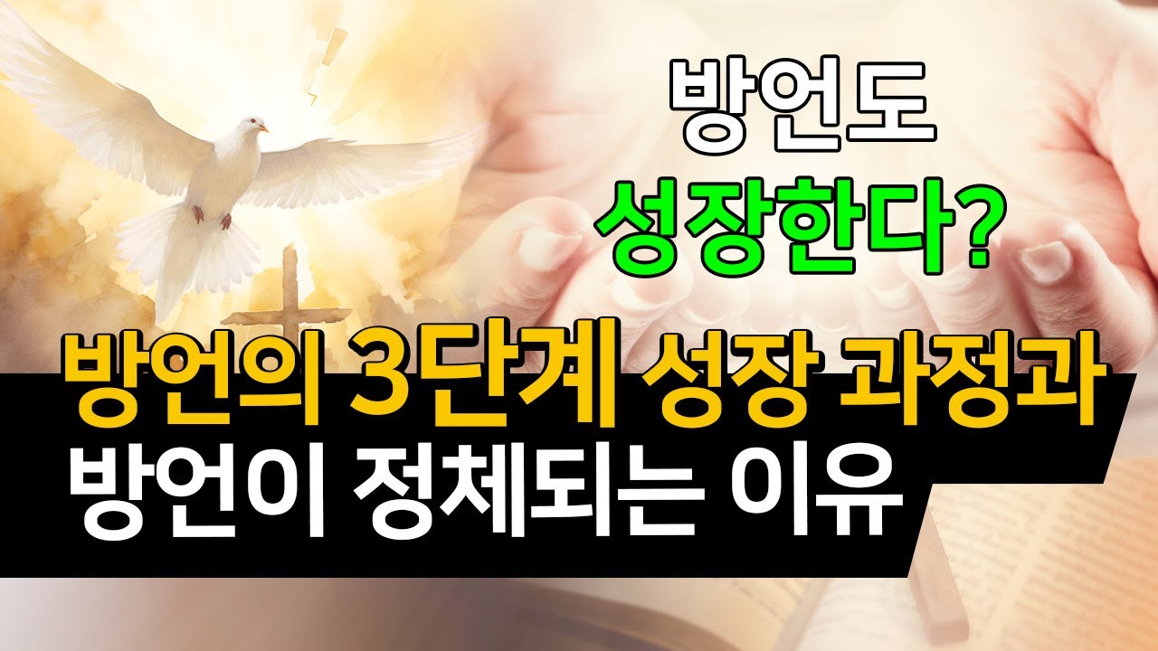 방언도 성장한다 방언의 3단계 성장 과정과 방언이 정체되는 이유