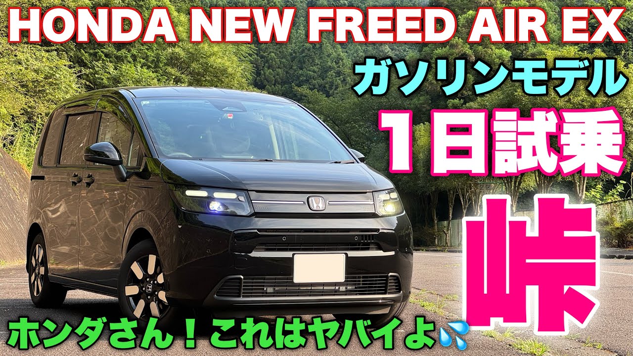 ホンダ 新型フリード AIR EX ガソリン 1日試乗 ワインディング編！ガソリン車の峠はダメ？まさかの意外な結果に...HONDA NEW FREED AIR EX GAS Test Drive