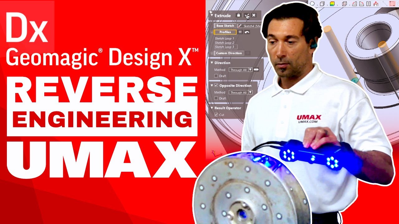 Geomagic Design X - Full details - Reverse Engineering from FreeScan Combo 3D Scanner - UMAX.com