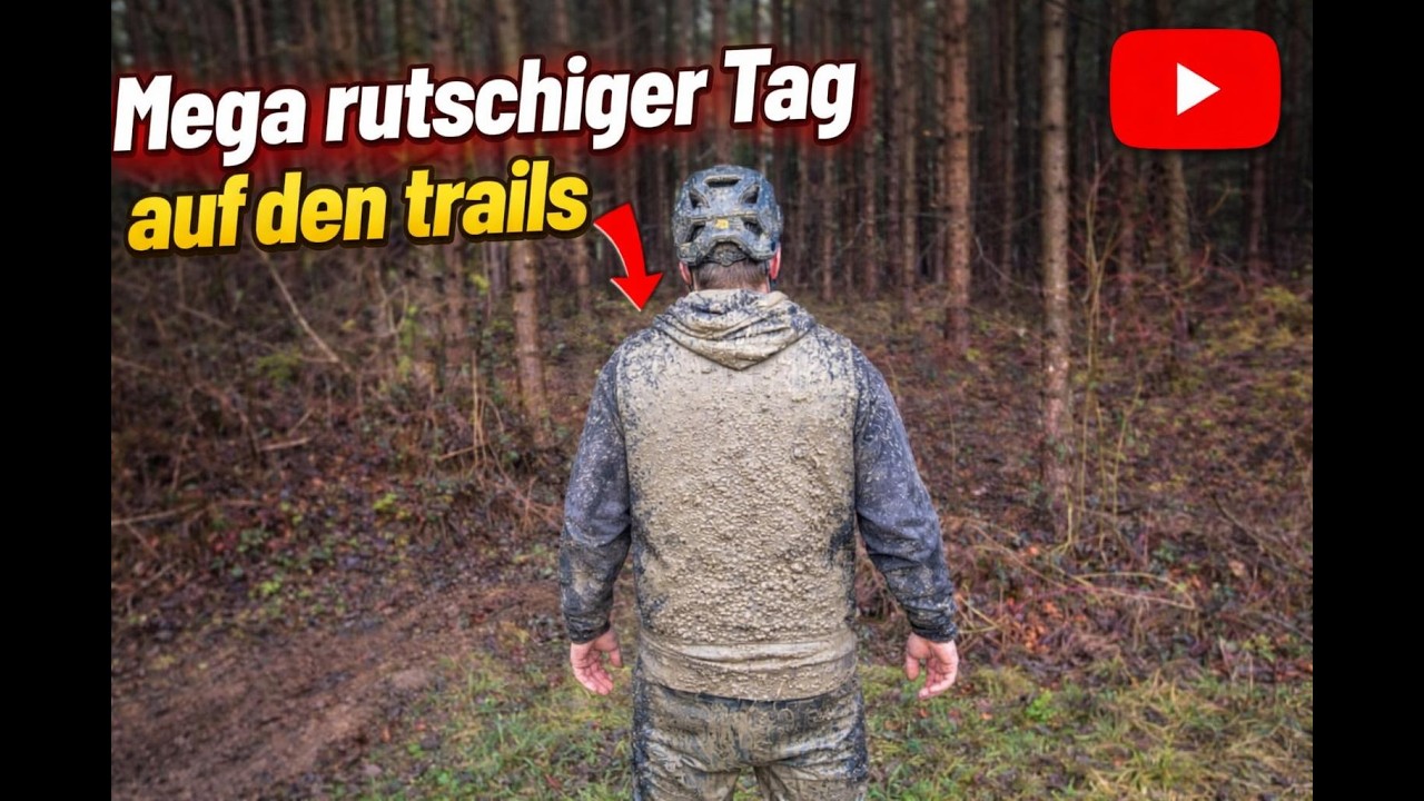 Mega rutschiger Tag auf den Trails!