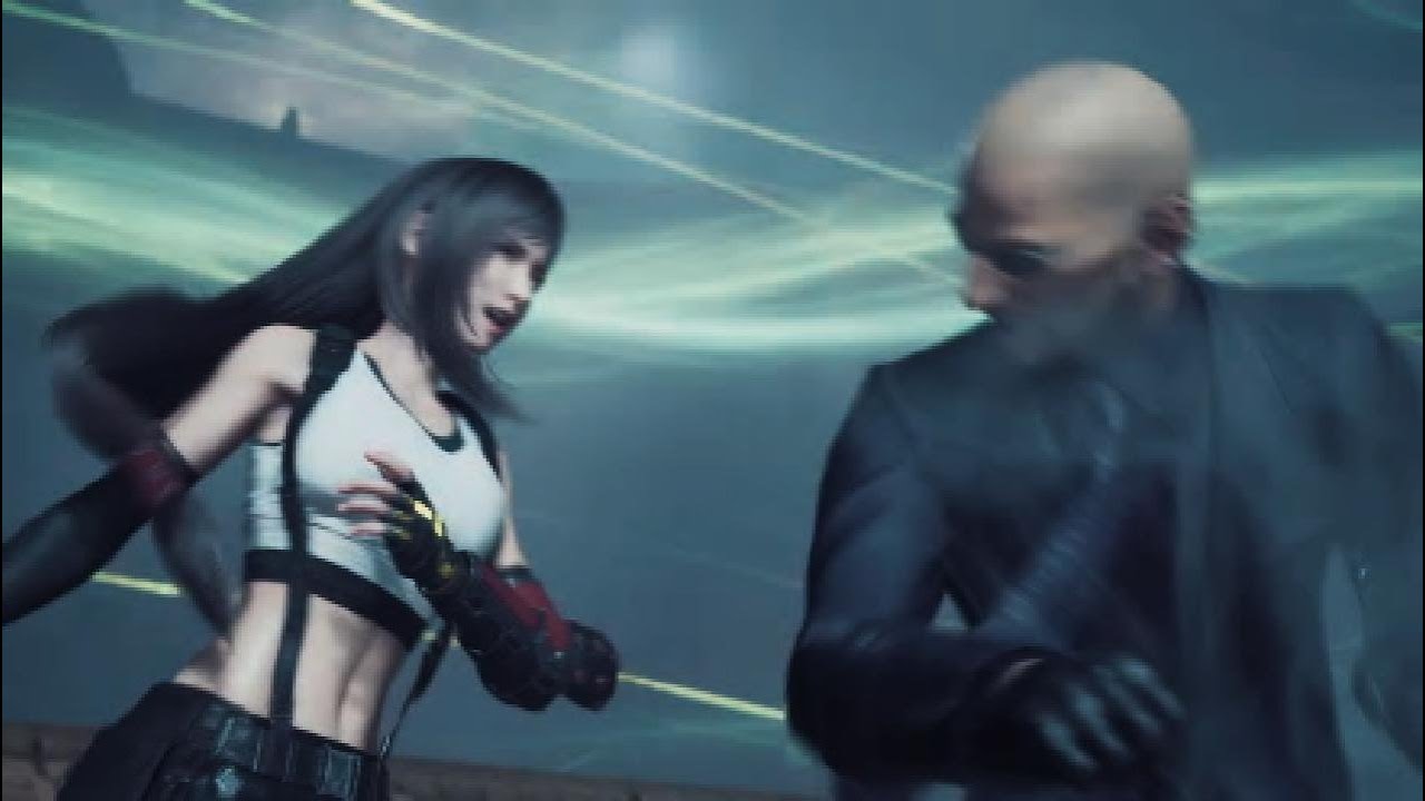 FF7 Rebirth Rude attacks Tifa, Turks vs Avalanche