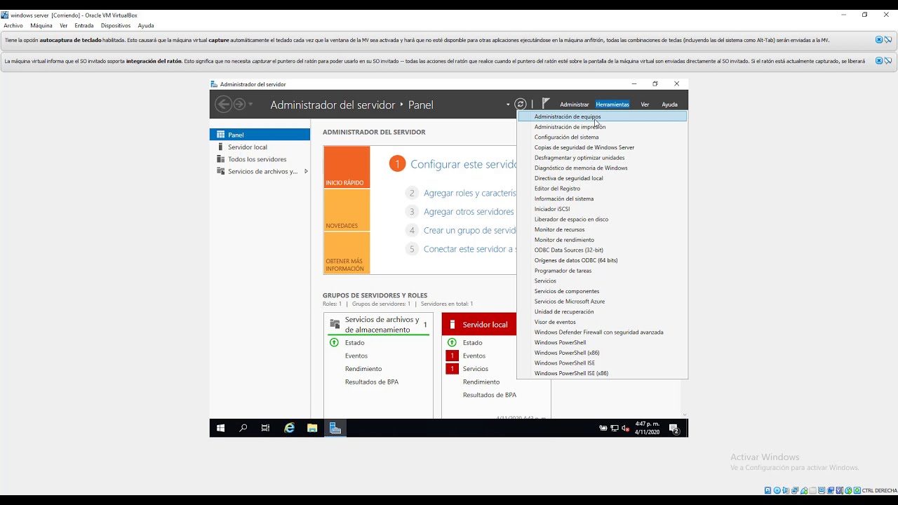 Copia de Seguridad y Restauración en Windows Server 2019