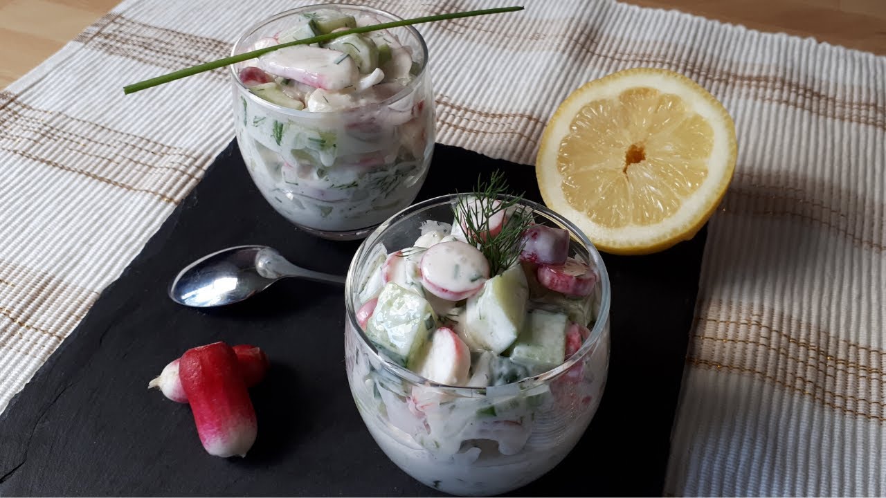 Salade légère de radis et concombre #183