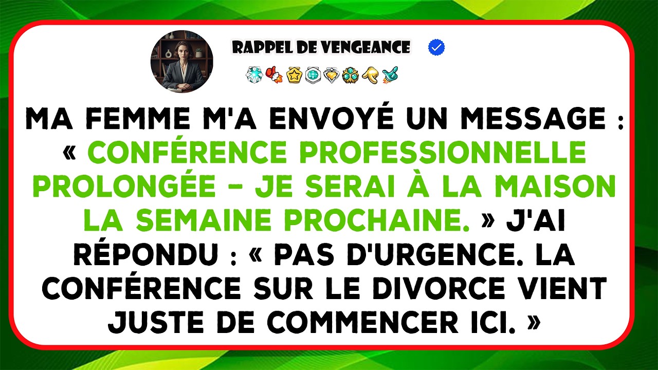 Je Raconte Comment Ma Femme A Menti Sur Une Conférence Prolongée, Et J’ai Découvert La Vérité.