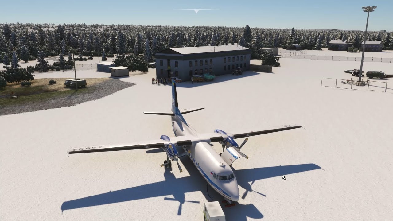 MSFS2020 Landing at Belaya Gora (UESG), Saha Republic, Far East Russia