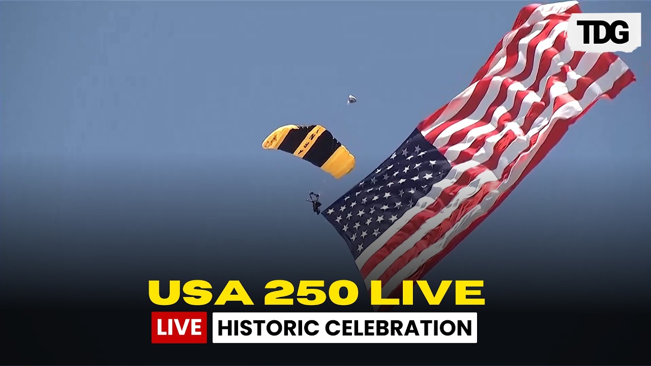 USA 250 LIVE: Fireworks, Military Flyovers & Grand Parades | America's Historic Celebration
