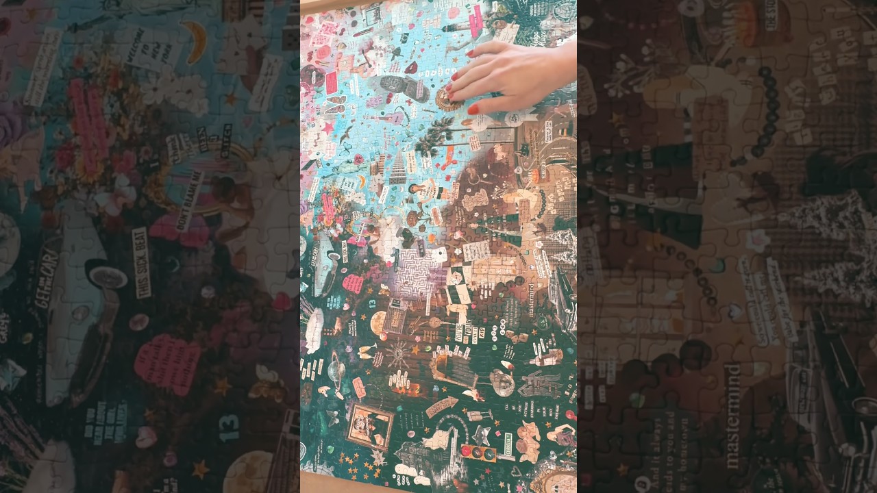 Lyrics & Easter Eggs - Taylor Swift Puzzle 🧩 #puzzle #solved #timelapse #taylorswift #jigsawpuzzle