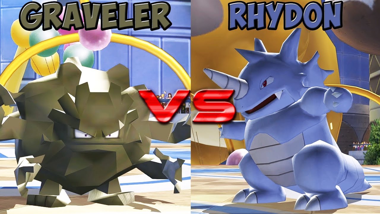 Pokemon battle revolution - Graveler vs Rhydon