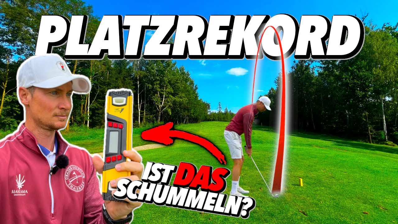 Platzrekord durch Schummeln - nachmachen erlaubt ❌🙈🏌️