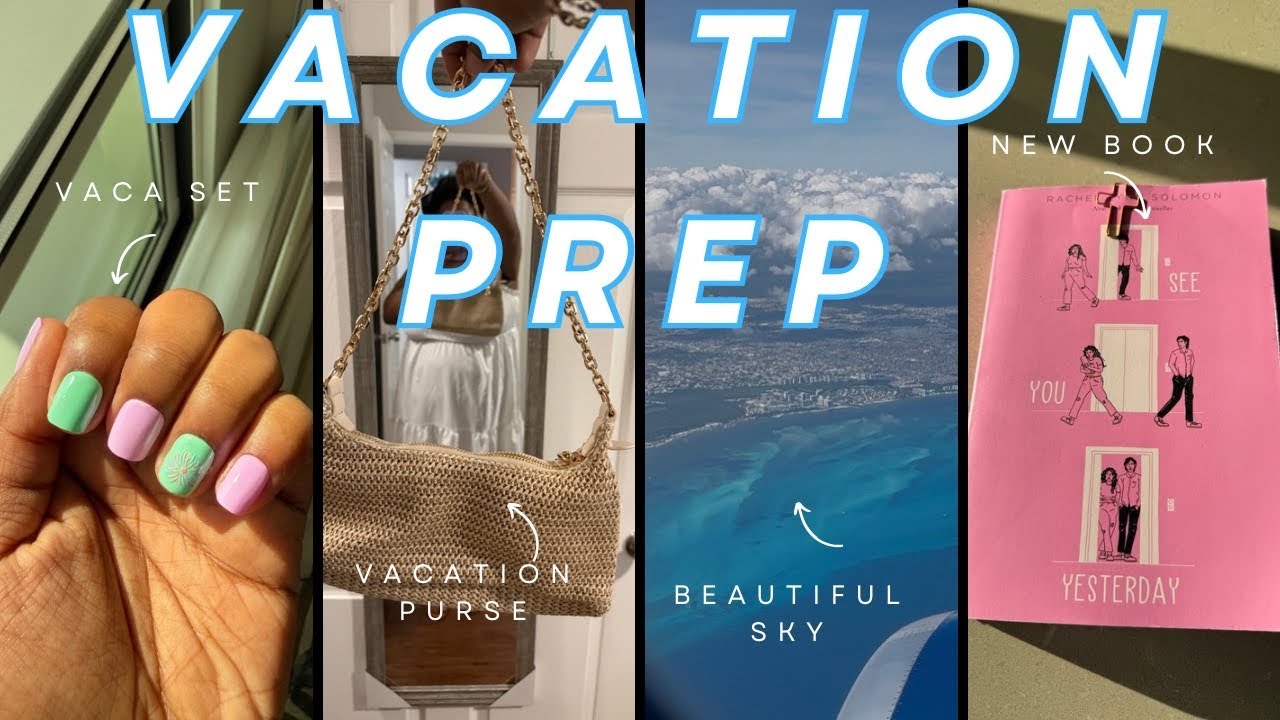 Vlog: Vacation prep with me for Cancún! (packing, nails, hair, shopping, my new book, and more!)