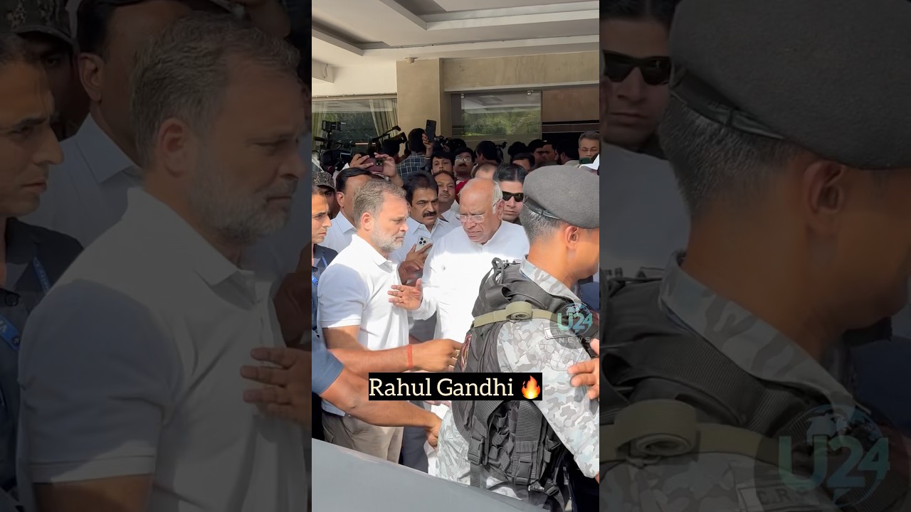 Rahul Gandhi With Mallikarjun Kharge In Delhi For India Alliance Meeting #rahulgandhi #congress #inc