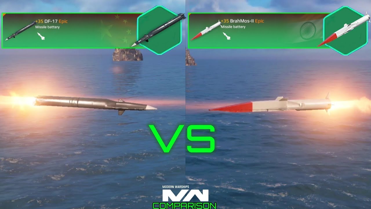 BrahMos-II VS DF-17 | Hypersonic Missile Comparison | Modern Warships