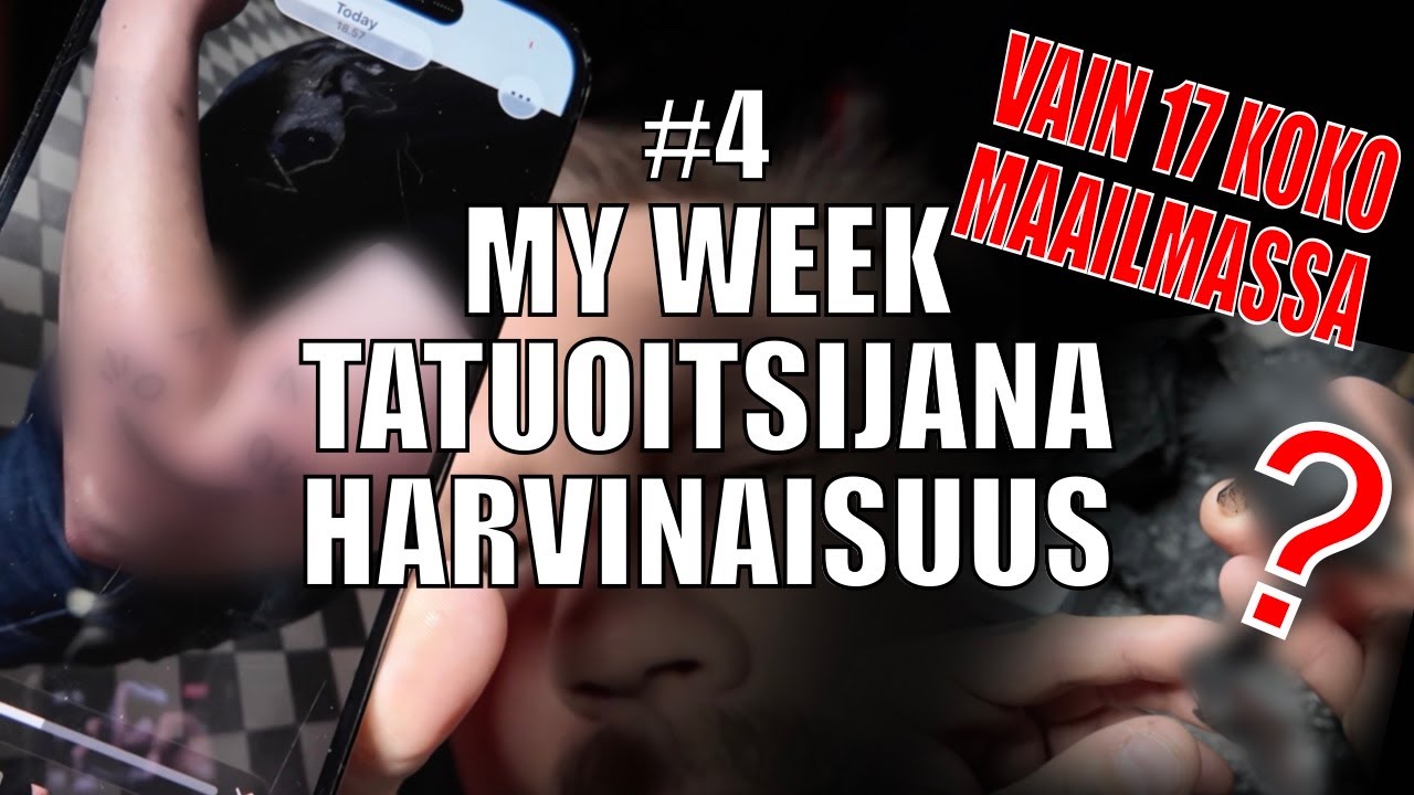 MY WEEK #4 TATUOITSIJANA // HARVINAISUUS JA UUSI VIERAILIJA